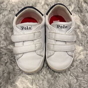 Polo by Ralph Lauren Kids White and Navy Sneakers